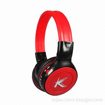 Foldable Fashionable Computer Headphone with MP3 Player, 32Ω Impedance, CE/RoHS Mark